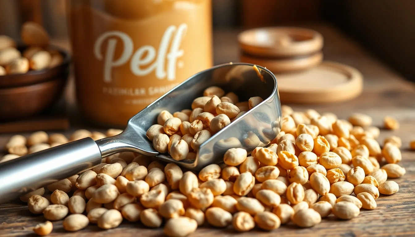 Peanuts roasting organic nuts