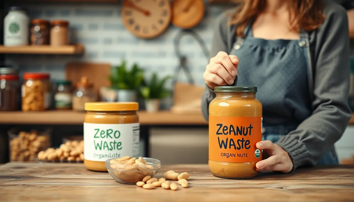 Person shopping at a zero waste store with organic products in reusable containers. Eco-friendly lifestyle.