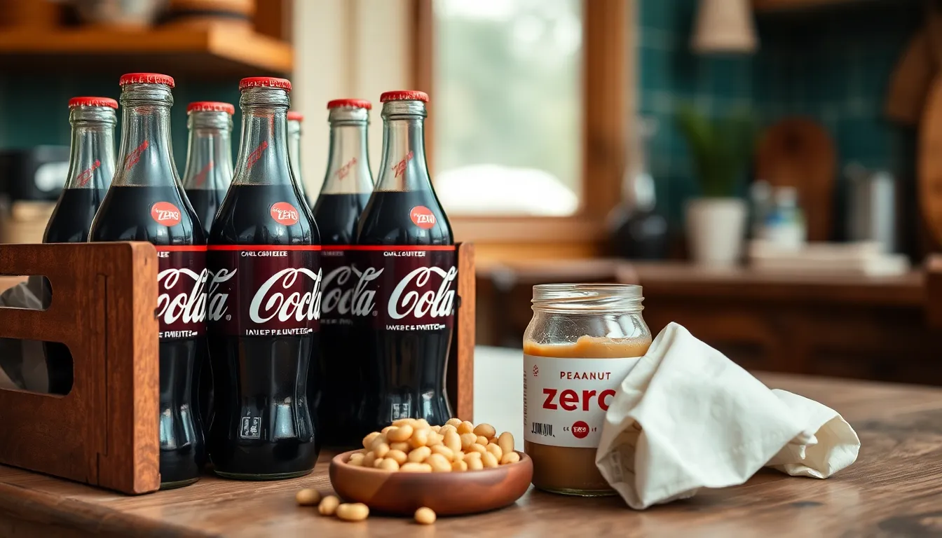 Close-up of Coca-Cola Zero bottles in crate, vibrant setup in Istanbul.
