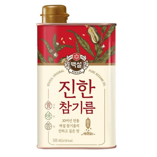 CJ 백설 진한 참기름 제품