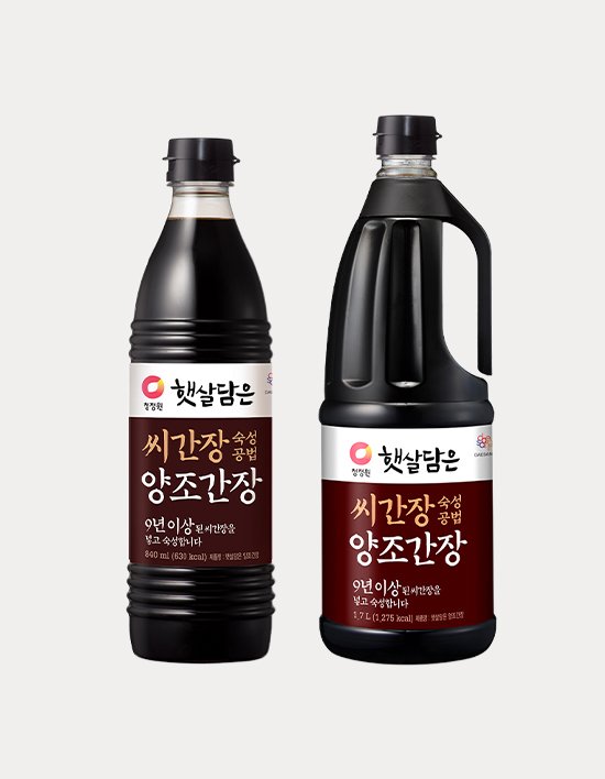 청정원 햇살담은 양조간장 제품