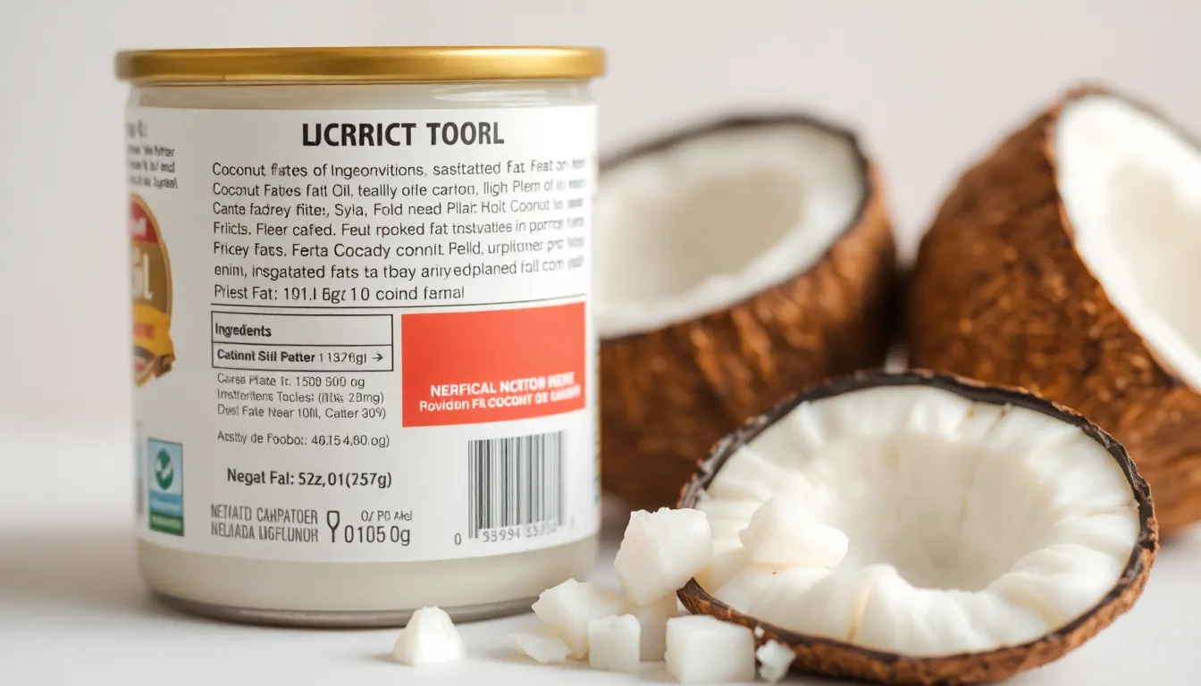 saturated fat palm oil coconut food ingredient